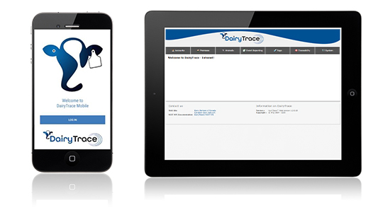 Traceability App on devices